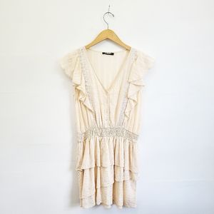 Love Sam  Ava Keepsake Ruffle Mini Dress | S